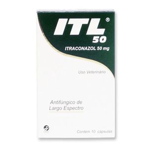 ITL 50 Itraconazol 50mg Antifúngico Cepav - 10 cápsulas ITL 50 Itraconazol 50mg Antifúngico Cepav - 10 cápsulas