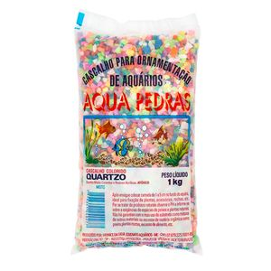 Cascalho para Aquário Quartzo Nº 2 Aqua Pedras Misto - 1 kg Cascalho para Aquário Quartzo Nº 2 Aqua Pedras Misto - 1 kg