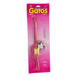 Brinquedo para Gatos Varinha Pesca Tigre PetPira Laranja - Único