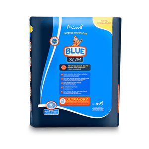 Tapete Higiênico Blue Slim 90x60cm - 30 unidades