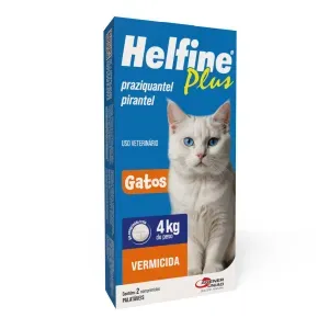 Vermífugo Helfine Plus para Gatos - 2 comprimidos