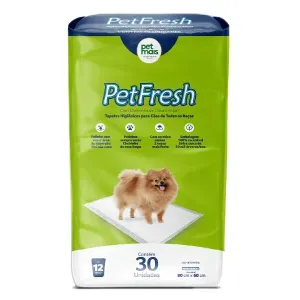 Tapete Higiênico Pet Fresh 80x60cm Petmais - 30 unidades