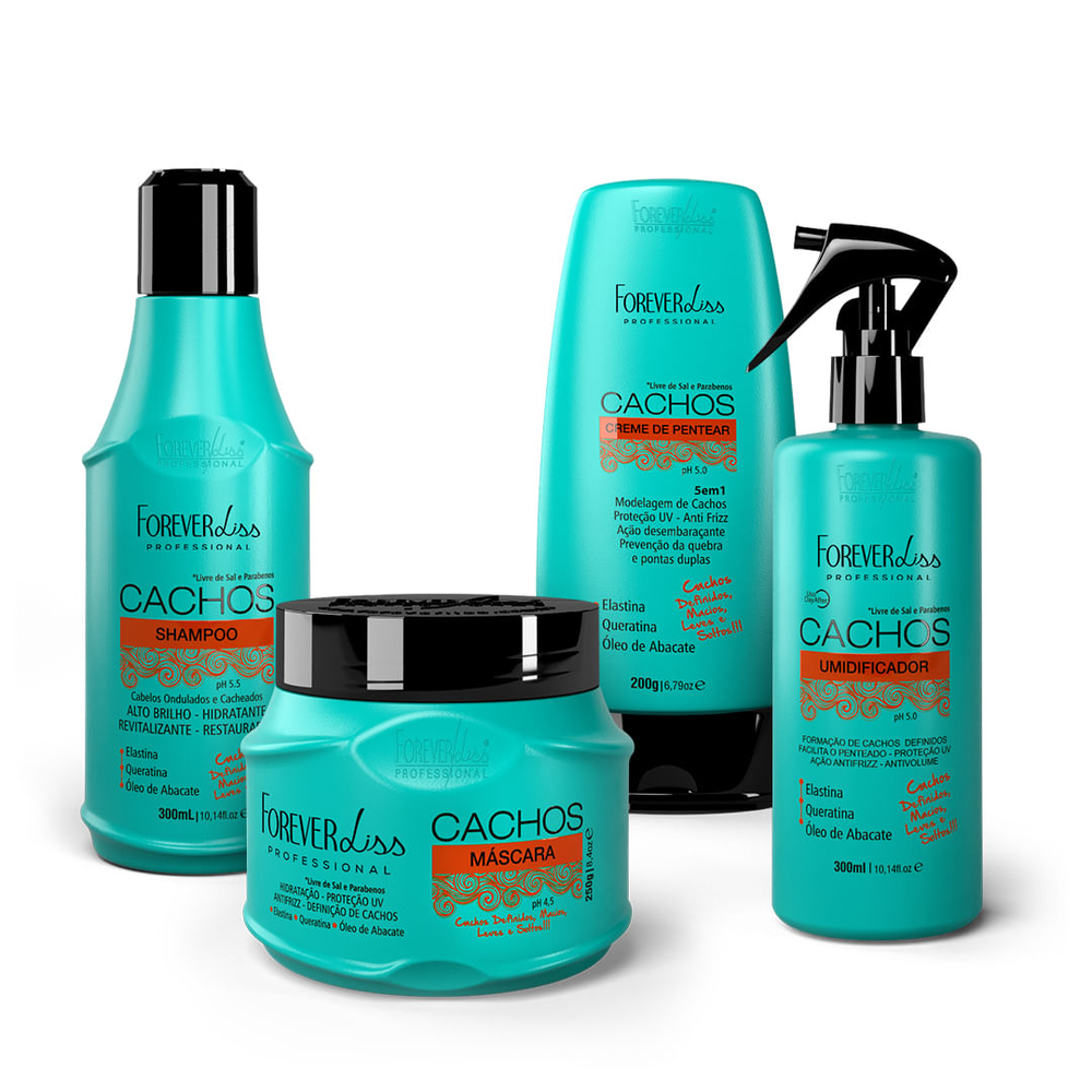Kit Formador e Manutenção dos Cachos Forever Liss Kit Formador e Manutenção dos Cachos Forever Liss