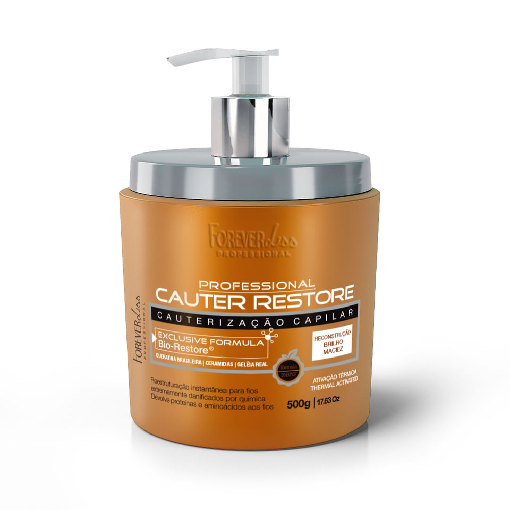 Máscara Capilar Cauter Restore 500g Forever Liss Máscara Capilar Cauter Restore 500g Forever Liss