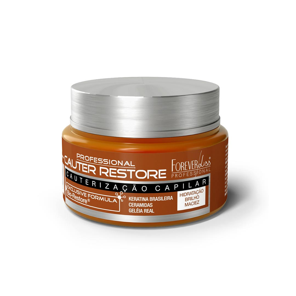 Mini Máscara Cauter Restore Forever Liss 40g Mini Máscara Cauter Restore Forever Liss 40g