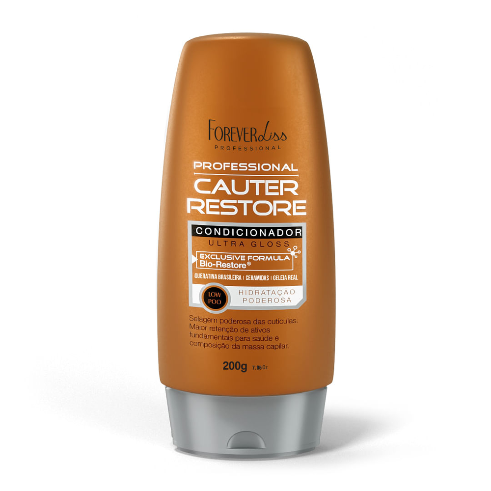 Condicionador Cauterização Cauter Restore Forever Liss 200g Condicionador Cauterização Cauter Restore Forever Liss 200g