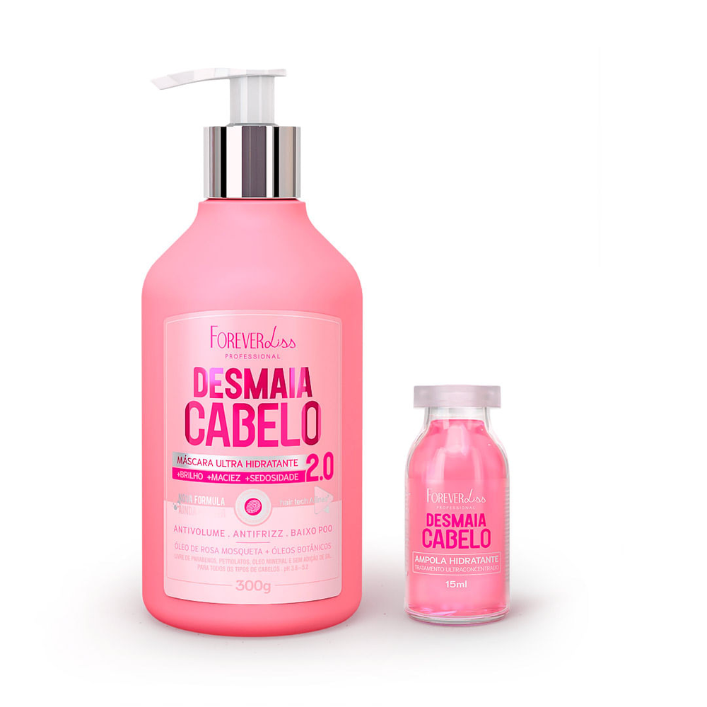 Kit Desmaia Cabelo 2.0 Forever Liss Nova Fórmula Mais Potente Kit Desmaia Cabelo 2.0 Forever Liss Nova Fórmula Mais Potente