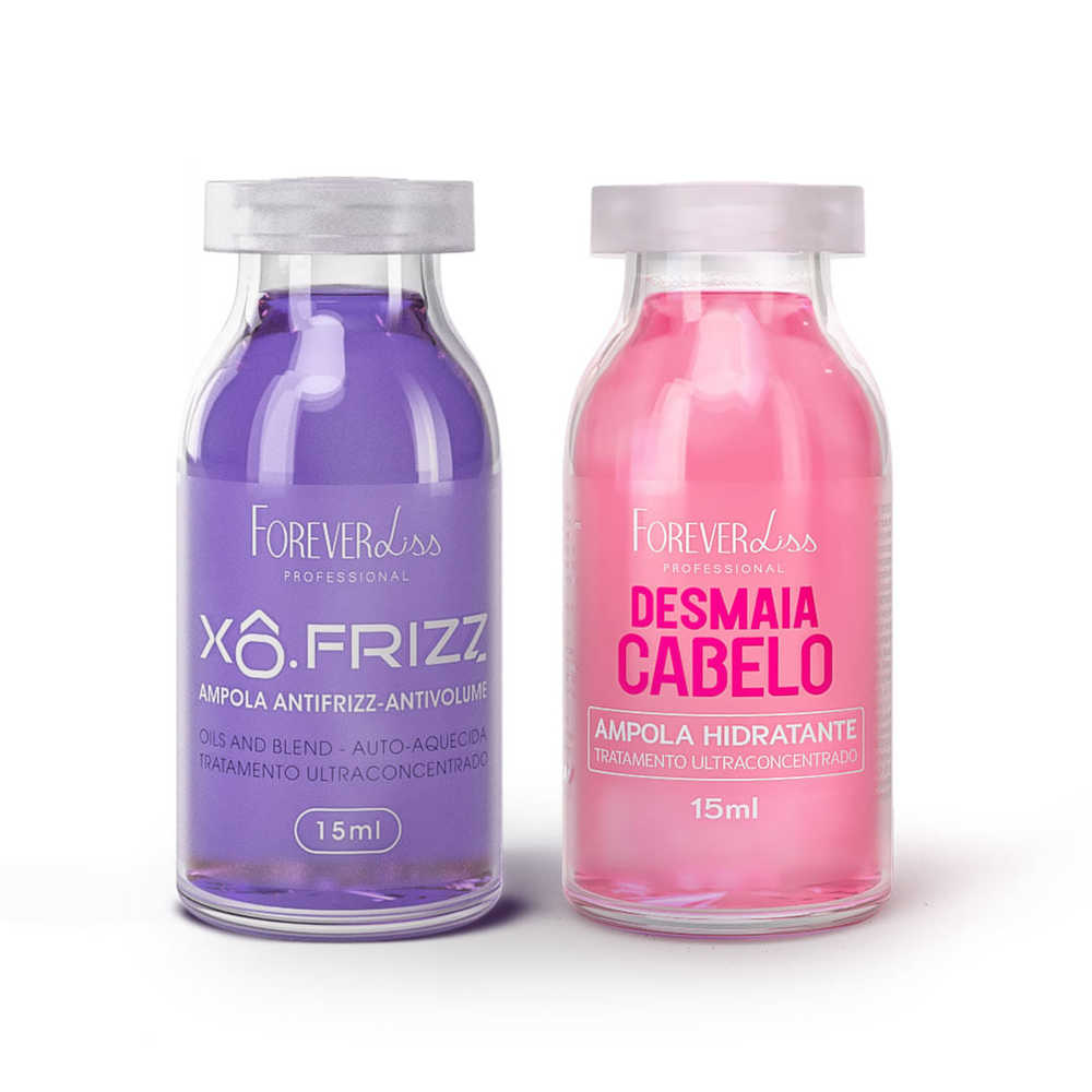 Kit de Ampola Xô Frizz e Desmaia Cabelo 2.0 Forever Liss Kit de Ampola Xô Frizz e Desmaia Cabelo 2.0 Forever Liss