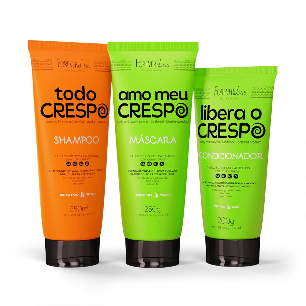 Kit Essencial para Crespo Forever Liss Kit Essencial para Crespo Forever Liss