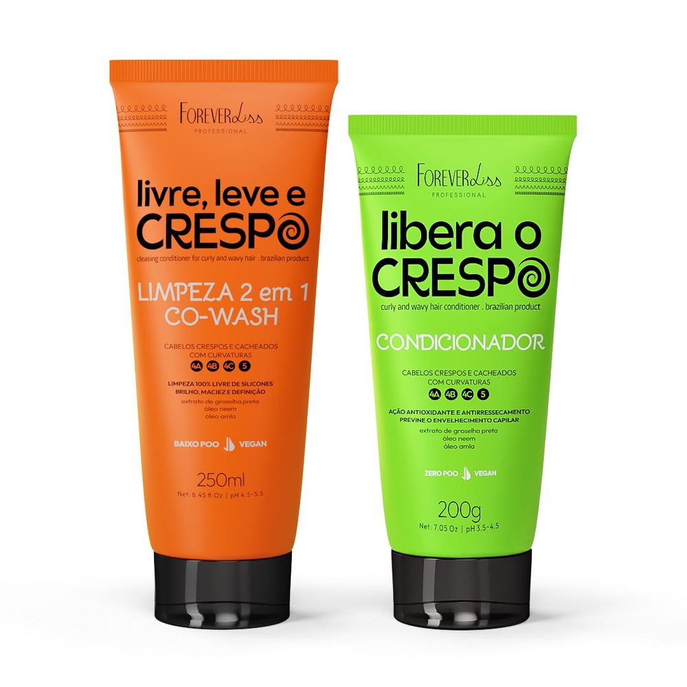 Kit Livre Leve e Crespo Forever Liss Kit Livre Leve e Crespo Forever Liss