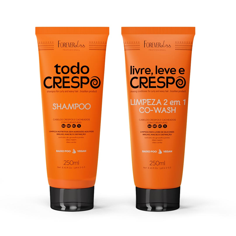 Kit Limpeza do Crespo Forever Liss Kit Limpeza do Crespo Forever Liss