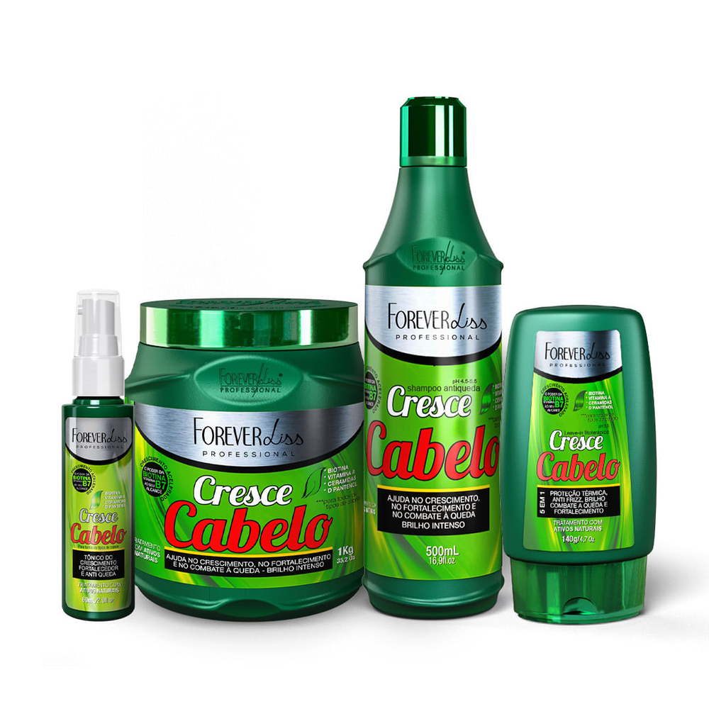 Kit Cresce Cabelo Forever Liss - Completo Profissional Kit Cresce Cabelo Forever Liss - Completo Profissional
