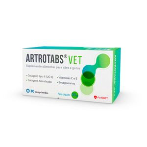 Suplemento Alimentar Artrotabs Vet para Cães e Gatos - 30 comprimidos Suplemento Alimentar Artrotabs Vet para Cães e Gatos - 30 comprimidos
