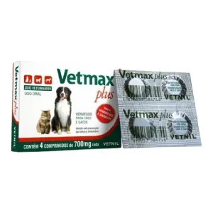 Vermífugo Vetmax Plus Comprimido - 700 mg Vermífugo Vetmax Plus Comprimido - 700 mg