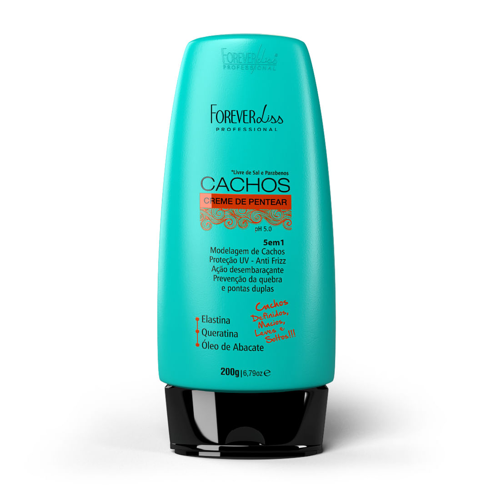Creme de Pentear Cachos 5 em 1 Forever Liss 200g Creme de Pentear Cachos 5 em 1 Forever Liss 200g