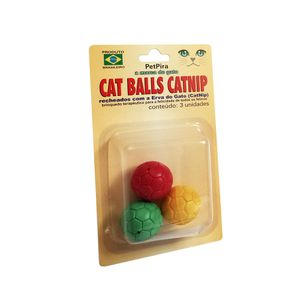Bolinhas para Gato com CatNip PetPira - 3 unidades Bolinhas para Gato com CatNip PetPira - 3 unidades
