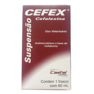 Cefex Suspensão Antimicrobiano para Cães e Gatos - 60 ml Cefex Suspensão Antimicrobiano para Cães e Gatos - 60 ml