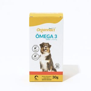 Ômega 3 Dog 1000mg para Cães Organnact Ômega 3 Dog 1000mg para Cães Organnact
