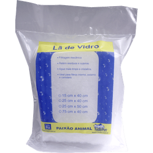 Lã de Vidro para Filtro de Aquário TudoPet