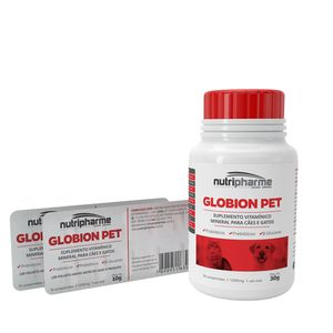 Globion Pet 1000mg para Cães e Gatos - 30 Comprimidos Globion Pet 1000mg para Cães e Gatos - 30 Comprimidos