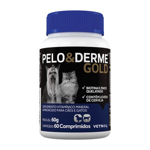 Pelo e Derme Gold Cães e Gatos Vetnil Pelo e Derme Gold Cães e Gatos Vetnil
