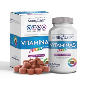 Nutrafases Vitaminas Suplemento Alimentar para Cães - 60 tabletes Nutrafases Vitaminas Suplemento Alimentar para Cães - 60 tabletes