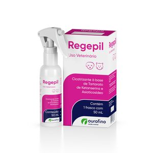 Regepil Cicatrizante para cães e Gatos - 50 ml Regepil Cicatrizante para cães e Gatos - 50 ml