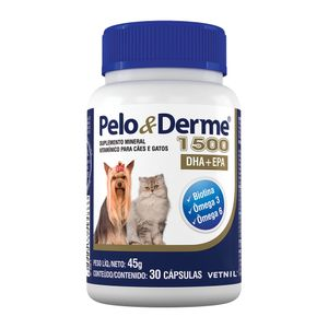 Pelo e Derme 1500 DHA + EPA Vetnil Pelo e Derme 1500 DHA + EPA Vetnil