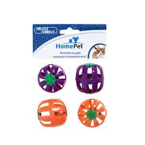 Brinquedo Kit Bolinhas Guizo HomePet - Único