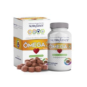 Nutrafases Ômega 3 Suplemento Alimentar para Cães - 60 tabletes Nutrafases Ômega 3 Suplemento Alimentar para Cães - 60 tabletes