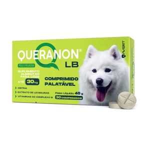 Suplemento Queranon LB para Cães Até 30 kg - 30 comprimidos Suplemento Queranon LB para Cães Até 30 kg - 30 comprimidos