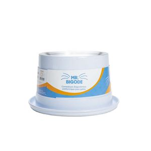 Comedouro Antiformiga para Gatos Mr. Bigode NF Pet Branco Comedouro Antiformiga para Gatos Mr. Bigode NF Pet Branco