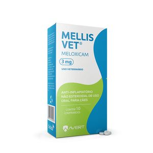 Mellis Vet 3mg Anti-inflamatório para Cães - 10 comprimidos Mellis Vet 3mg Anti-inflamatório para Cães - 10 comprimidos