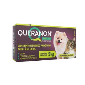 Suplemento Queranon para Cães e Gatos Small Size - 30 comprimidos Suplemento Queranon para Cães e Gatos Small Size - 30 comprimidos