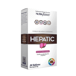 Hepatic Nutrafases Suplemento Alimentar para Cães Demarc - 20 tabletes Hepatic Nutrafases Suplemento Alimentar para Cães Demarc - 20 tabletes