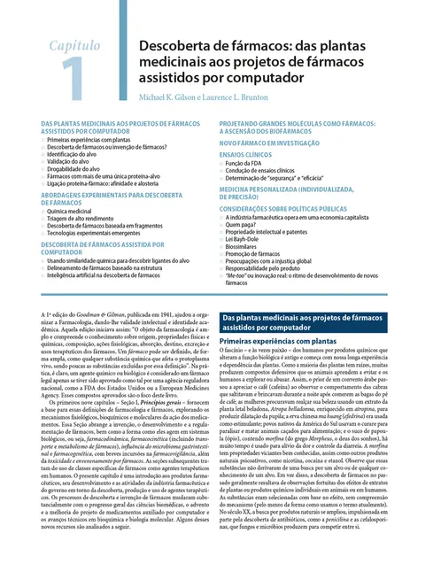 As Bases Farmacológicas da Terapêutica de Goodman e Gilman As Bases Farmacológicas da Terapêutica de Goodman e Gilman