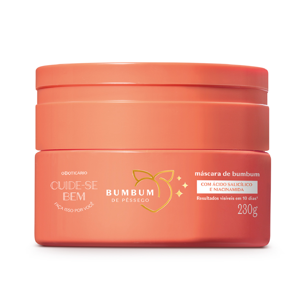 Máscara de Bumbum Cuide-se Bem Bumbum de Pêssego 230g Máscara de Bumbum Cuide-se Bem Bumbum de Pêssego 230g
