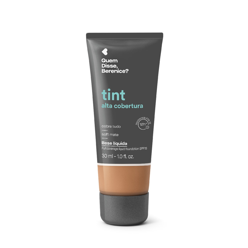 Base Líquida Tint Alta Cobertura Cor 245F Quem Disse, Berenice? 30ml Base Líquida Tint Alta Cobertura Cor 245F Quem Disse, Berenice? 30ml