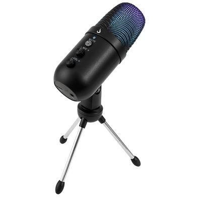Microfone Gamer Rise Mode Elite 01 RGB, Dual Link P3 e USB-C, Preto - RM-ME-01-B Microfone Gamer Rise Mode Elite 01 RGB, Dual Link P3 e USB-C, Preto - RM-ME-01-B