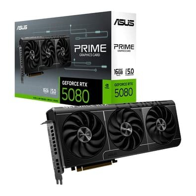 Placa de Vídeo ASUS RTX 5080 PRIME OC 16G NVIDIA GeForce, 16GB, GDDR7, G-Sync, Ray Tracing, DLSS 4, HDR - 90YV0LX0-M0NA00 Placa de Vídeo ASUS RTX 5080 PRIME OC 16G NVIDIA GeForce, 16GB, GDDR7, G-Sync, Ray Tracing, DLSS 4, HDR - 90YV0LX0-M0NA00