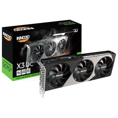 Placa de Vídeo Inno3D RTX 5070 Ti X3 OC NVIDIA Geforce, 16GB, GDDR7, 256bits, DLSS 4 - N507T3-16D7X-176068N Placa de Vídeo Inno3D RTX 5070 Ti X3 OC NVIDIA Geforce, 16GB, GDDR7, 256bits, DLSS 4 - N507T3-16D7X-176068N