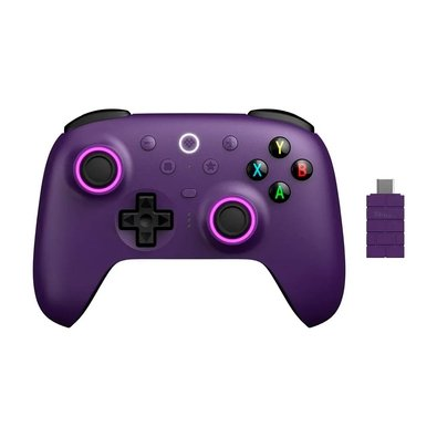 Controle Wireless 8BitDo Ultimate 2, Efeito Hall, 2.4G, com Dock, p/ PC e Android, Roxo - 81HE03 Controle Wireless 8BitDo Ultimate 2, Efeito Hall, 2.4G, com Dock, p/ PC e Android, Roxo - 81HE03