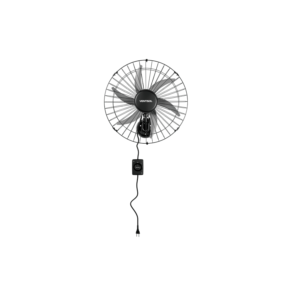 Ventilador de Parede Ventisol 50cm Steel Preto CH HH - Bivolt Ventilador de Parede Ventisol 50cm Steel Preto CH HH - Bivolt