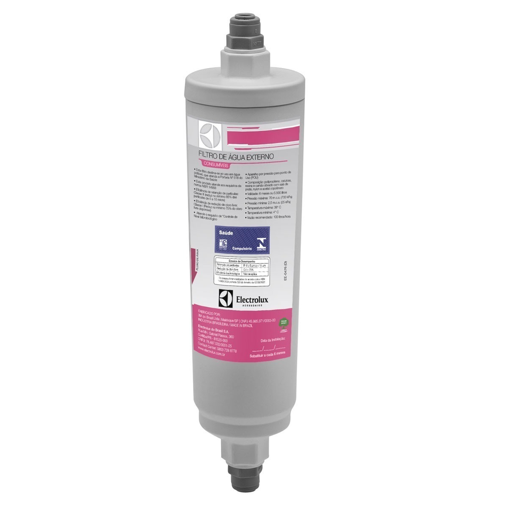 Filtro Refil de Água para Refrigerador Electrolux Side By Side Filtro Refil de Água para Refrigerador Electrolux Side By Side