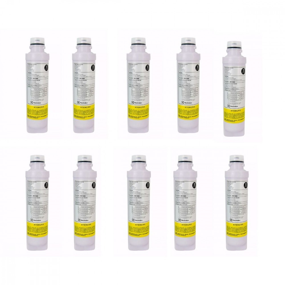 Kit Filtro Refil Original para Purificador de Água Electrolux Pe com 10 Unidades Pe11B e Pe11X Kit Filtro Refil Original para Purificador de Água Electrolux Pe com 10 Unidades Pe11B e Pe11X