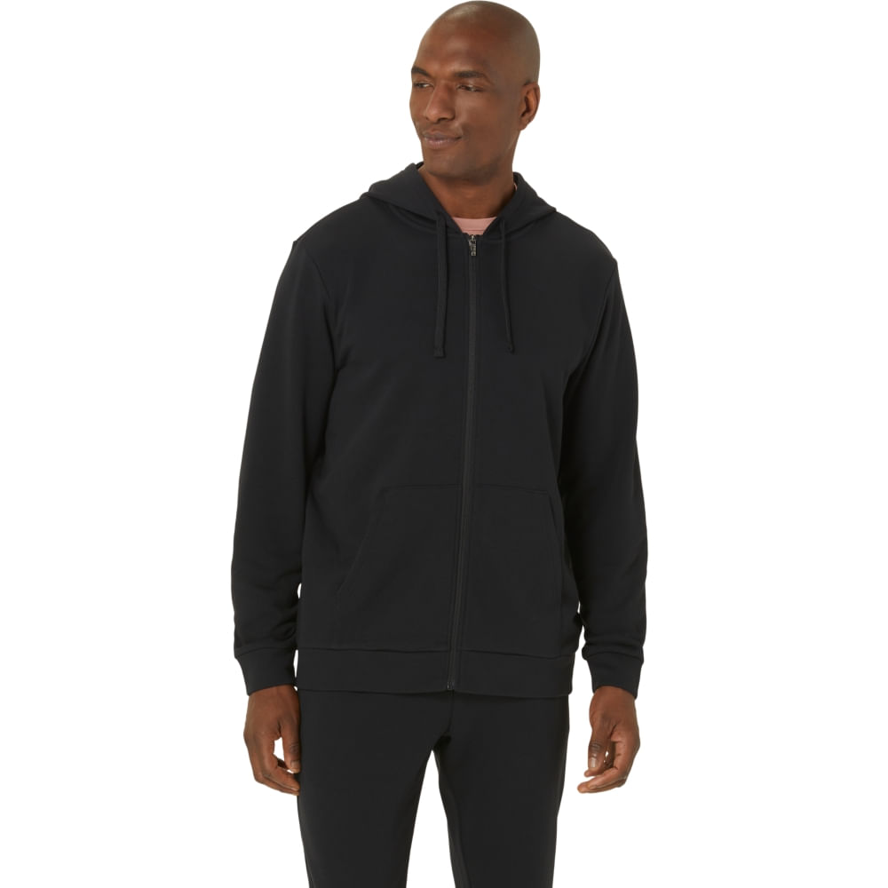 Blusão ASICS Sweat Hoodie - Masculino - Preto Blusão ASICS Sweat Hoodie - Masculino - Preto