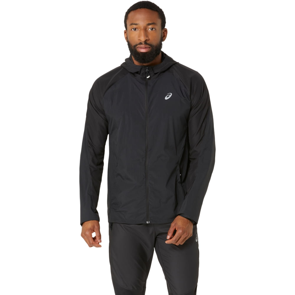 Jaqueta ASICS Road Packable - Masculino - Preto Jaqueta ASICS Road Packable - Masculino - Preto