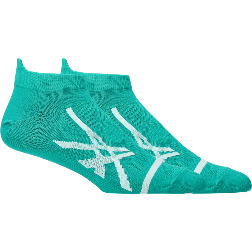 Meia ASICS Light Single Tab - Unissex - Verde/Branco Meia ASICS Light Single Tab - Unissex - Verde/Branco