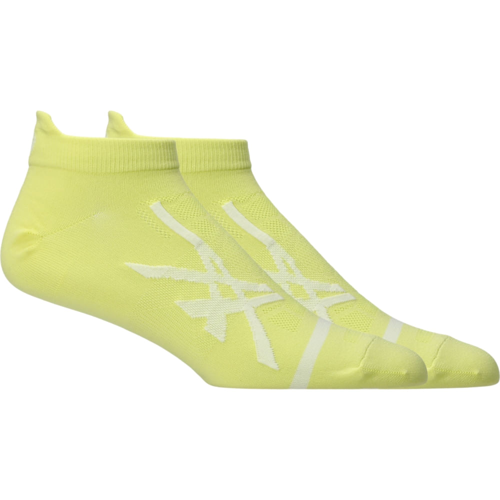 Meia ASICS Light Single Tab - Unissex - Amarelo/Branco Meia ASICS Light Single Tab - Unissex - Amarelo/Branco