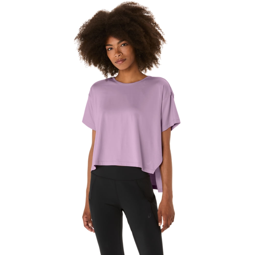 Camiseta ASICS Flex Stretch - Feminino - Roxo Camiseta ASICS Flex Stretch - Feminino - Roxo